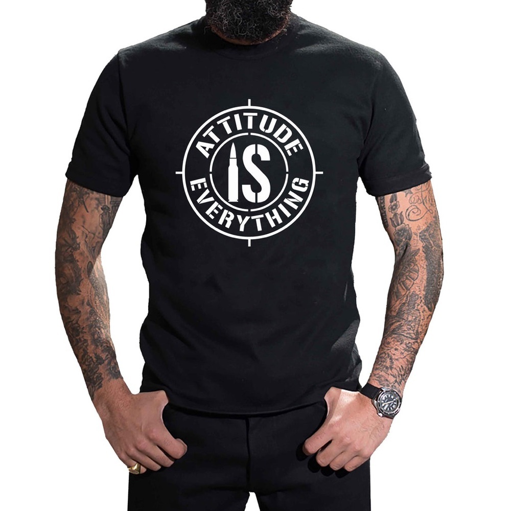 Gildan Black 'Attitude Is Everything' Tee